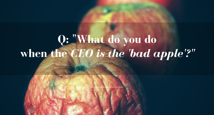 CEO is the bad apple